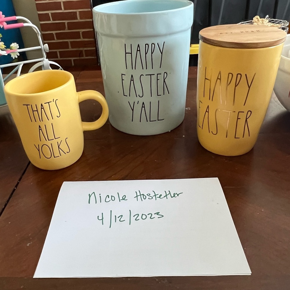 RAE dunn Easter